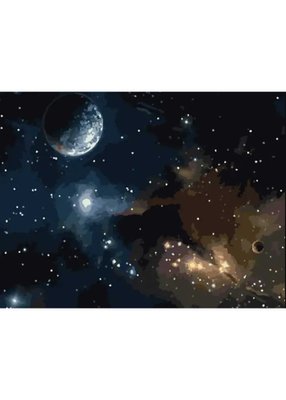 Картина за номерами Strateg Захоплююча галактика 40х50 см GS360 1021384 фото