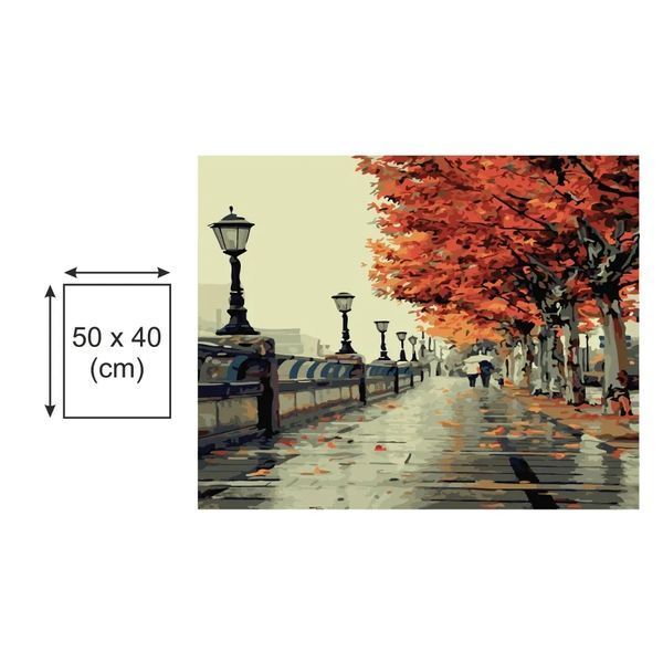 Картина по номерах Bookopt Прогулянка вуличкою 40х50 (BK2227) 1011355 фото