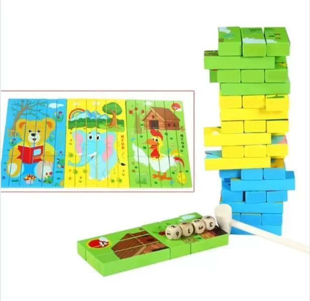 Дерев`яна дженга-пазл Multifunctional Puzzle Jenga Strateg (30980) 1017758 фото