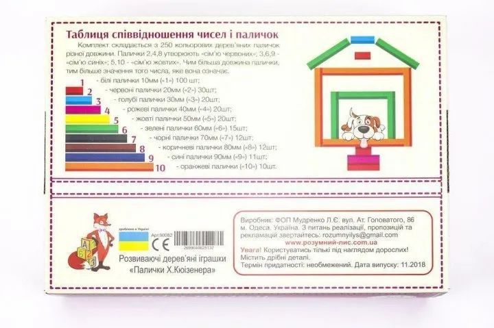 Палочки Кюізенера 90082 1015732 фото
