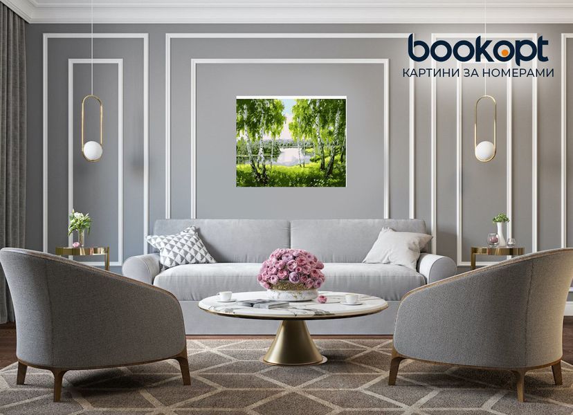 Картина по номерах Bookopt Березовий гай 40х50 (BK1269) 1004784 фото