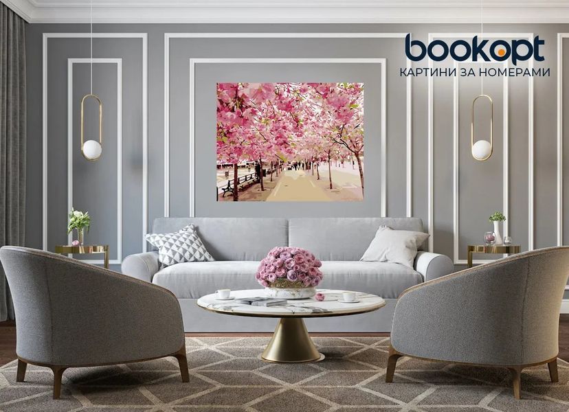 Картина по номерах Bookopt Цвітіння сакури 40х50 (BK1047) 1013787 фото