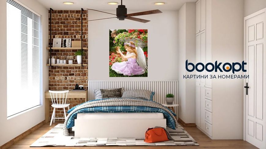Картина по номерах Bookopt Ангел в саду 40х50 (ВК2136) 1011249 фото