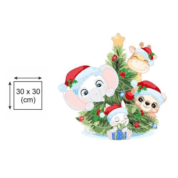 Картина по номерах Bookopt Щасливого Різдва! 30х30 (BK3022) 1011540 фото