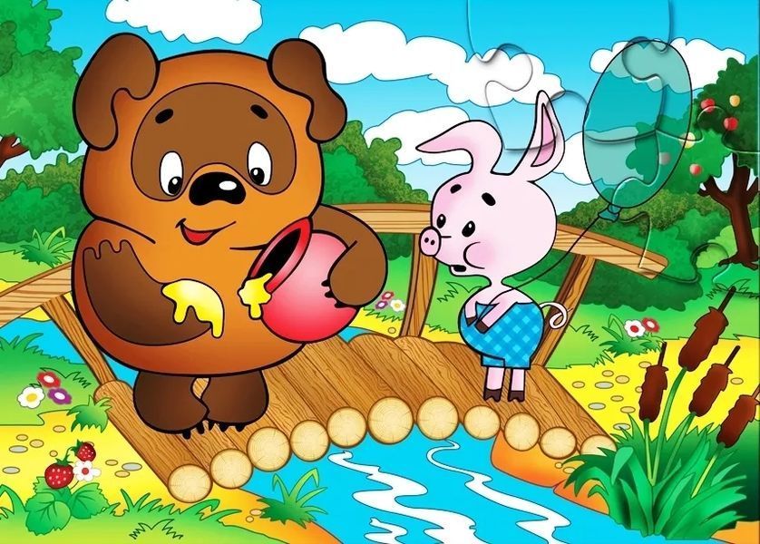 Збірка ігор 2 в 1 Вінні-Пух гра-бродилка + максі-пазл Енергія плюс 1002629 фото