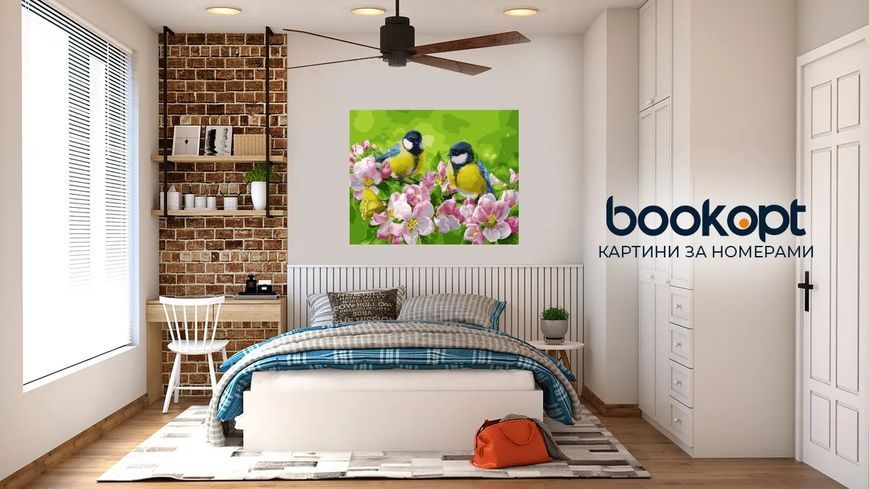 Картина по номерам Bookopt Синички 40х50 (BK1392) 1011489 фото
