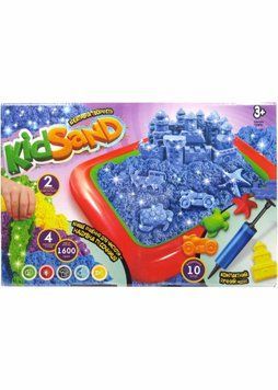 Кінетичний пісок KidSand Danko Toys 1600г з пісочницею (KS-02-01U) 1021401 фото