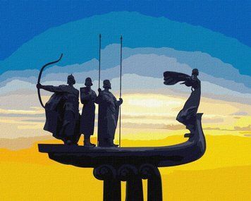 Картина за номерами Ідейка Засновники Києва KHO4863 40х50 1014372 фото