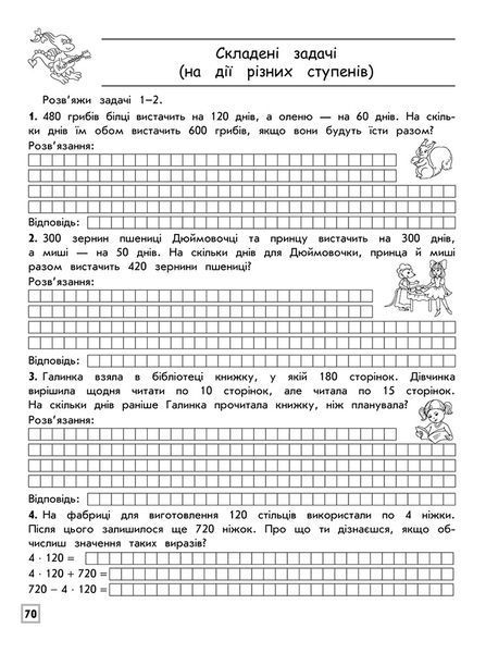 Тренажер. Комплексний з математики. 4 клас (АССА) 1010538 фото