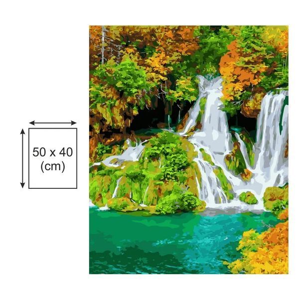 Картина по номерах Bookopt Водоспад 40х50 (ВК1358) 1011161 фото