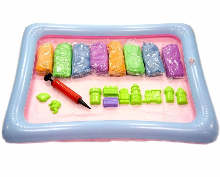 Кінетичний пісок KidSand Danko Toys 1600г з пісочницею (KS-02-01U) 1021401 фото