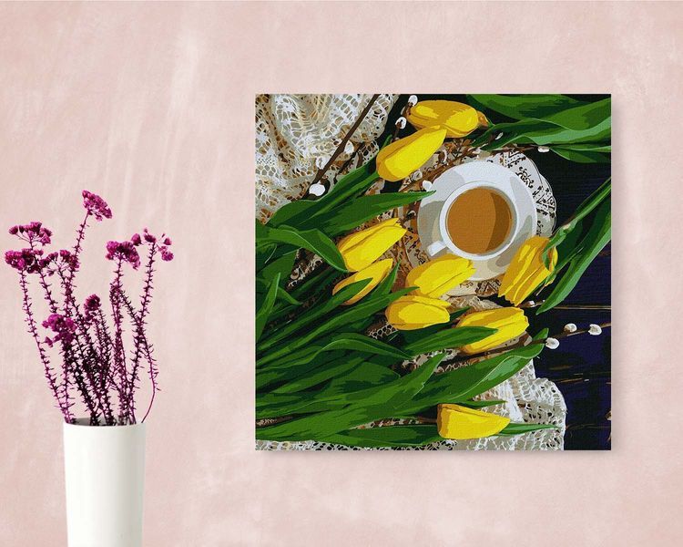Розпис по номерах Ідейка Весняний сніданок 40х40 (KHO2997) 1019178 фото