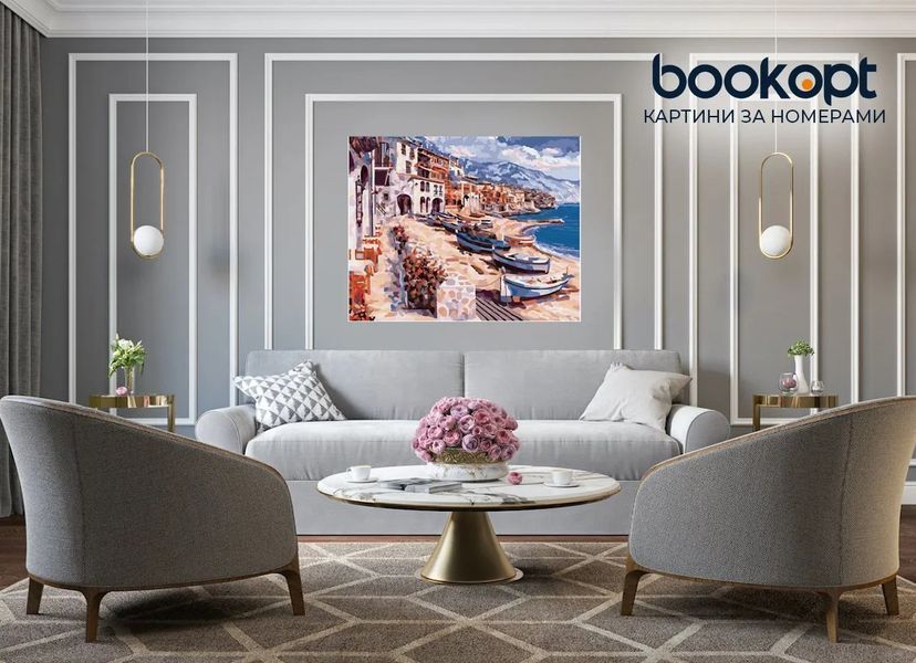 Картина по номерах Bookopt Морське узбережжя 40х50 (BK1039) 1013756 фото