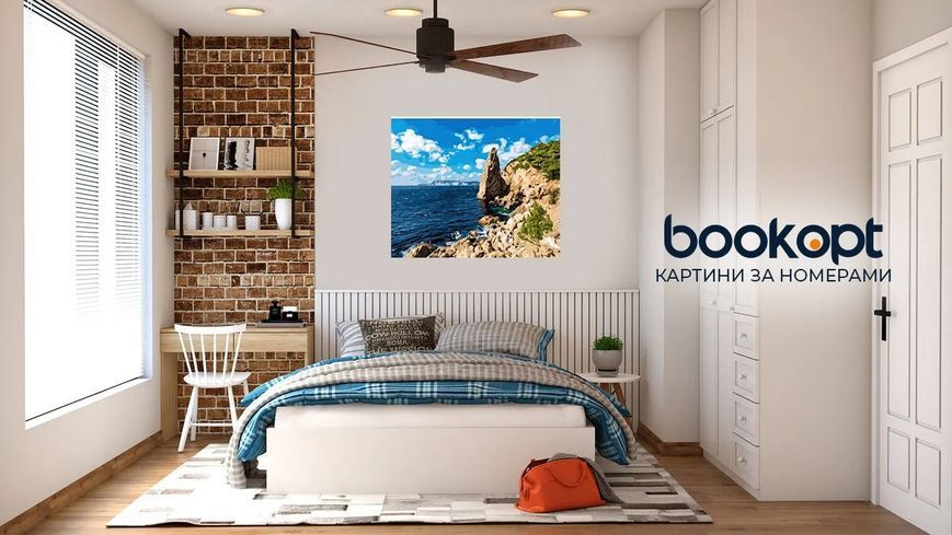 Картина по номерах Bookopt Морські скелі 40х50 (BK1028) 1004440 фото