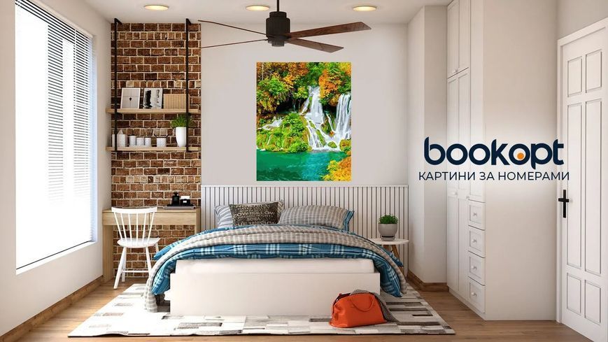 Картина по номерах Bookopt Водоспад 40х50 (ВК1358) 1011161 фото