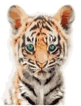 Картина по номерах Bookopt Тигреня 40х50 (ВК2089) 1011192 фото