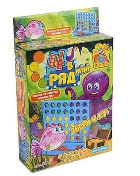 Гра логічна mini 4 в ряд 7414 (24/2) в коробці FUN GAME 1005524 фото