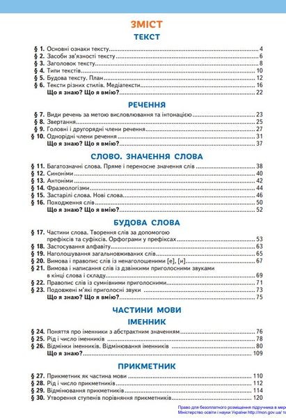 Підручник Українська мова та читання 4 клас Частина 1 1015681 фото