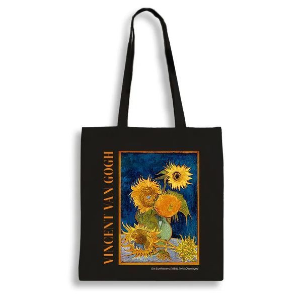 Екошопер BookOpt BK4096 Vincent Van Gogh Six Sunflowers, чорний BK4096 фото
