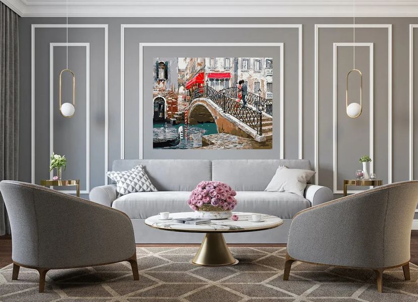 Картина по номерах Bookopt На мості 40x50 (BK2255) 1011471 фото