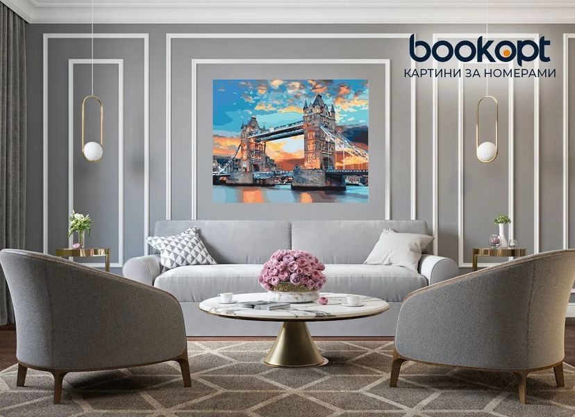 Картина по номерах Bookopt Тауерський міст 40х50 (ВК1459) 1011281 фото
