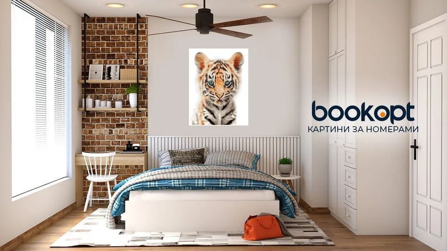 Картина по номерах Bookopt Тигреня 40х50 (ВК2089) 1011192 фото