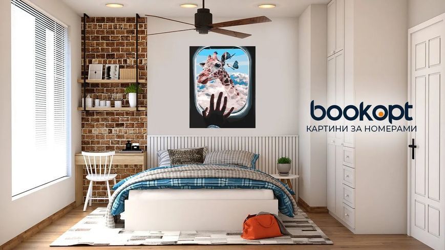 Картина по номерах Bookopt В ілюмінаторі 40х50 (ВК2295) 1011106 фото