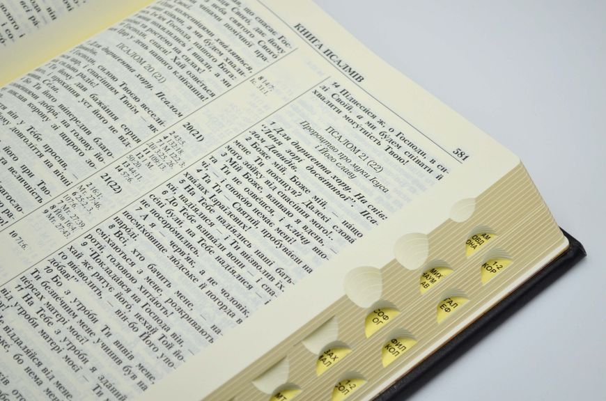 Біблія 10871 сіра (Натуральна шкіра. Індекси) 1024640 фото