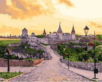 Картина по номерах Bookopt КАМ`ЯНЕЦЬ-ПОДІЛЬСЬКИЙ ЗАМОК 40*50 (BK2002) 1008319 фото