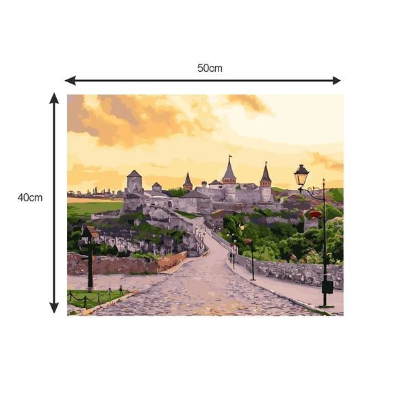 Картина по номерах Bookopt КАМ`ЯНЕЦЬ-ПОДІЛЬСЬКИЙ ЗАМОК 40*50 (BK2002) 1008319 фото