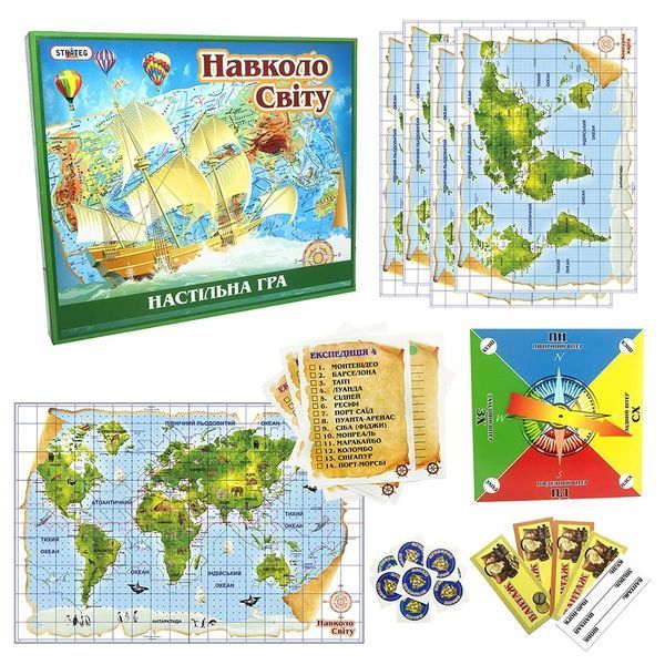 Настільна гра Навколо світу 724 Strateg 1001859 фото