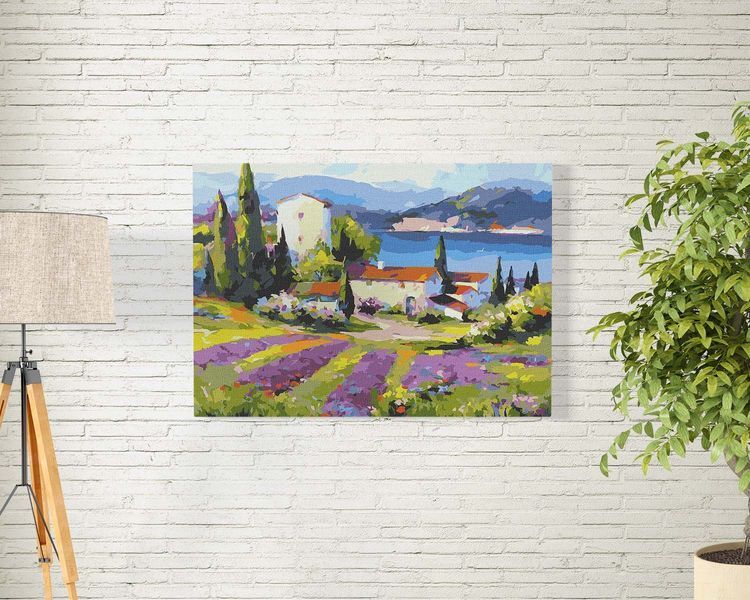 Картина за номерами 'Містечко біля моря' 40х50 КНО6316 1019983 фото