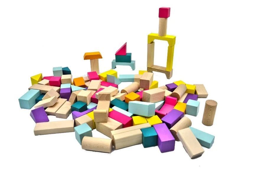 Дерев'яний конструктор Cubika 1 (100 елементів) 15184 173952 фото