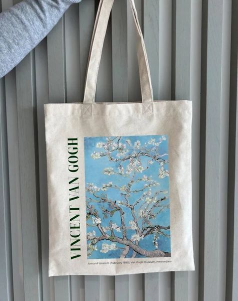 Екошопер BookOpt BK4098 Vincent Van Gogh Almond Blossom, бежевий BK4098 фото