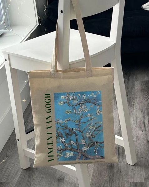 Екошопер BookOpt BK4098 Vincent Van Gogh Almond Blossom, бежевий BK4098 фото