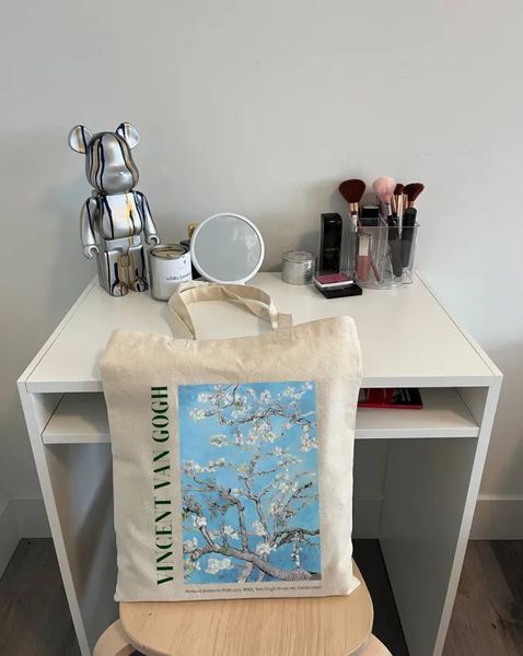 Екошопер BookOpt BK4098 Vincent Van Gogh Almond Blossom, бежевий BK4098 фото