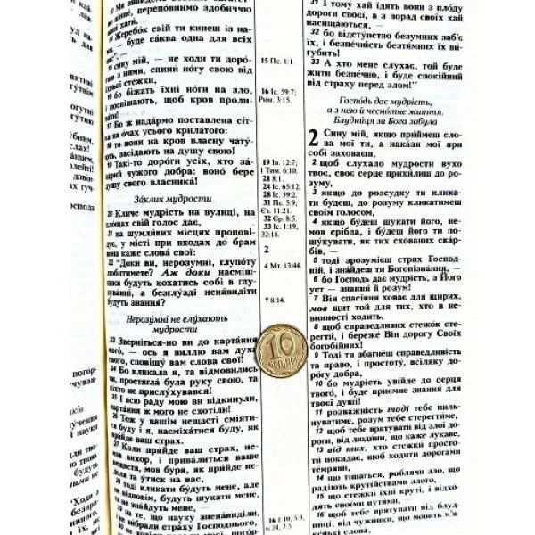 Біблія 101-56-52, бірюзова з квітами, на блискавці (055ZTI) 1035852 фото