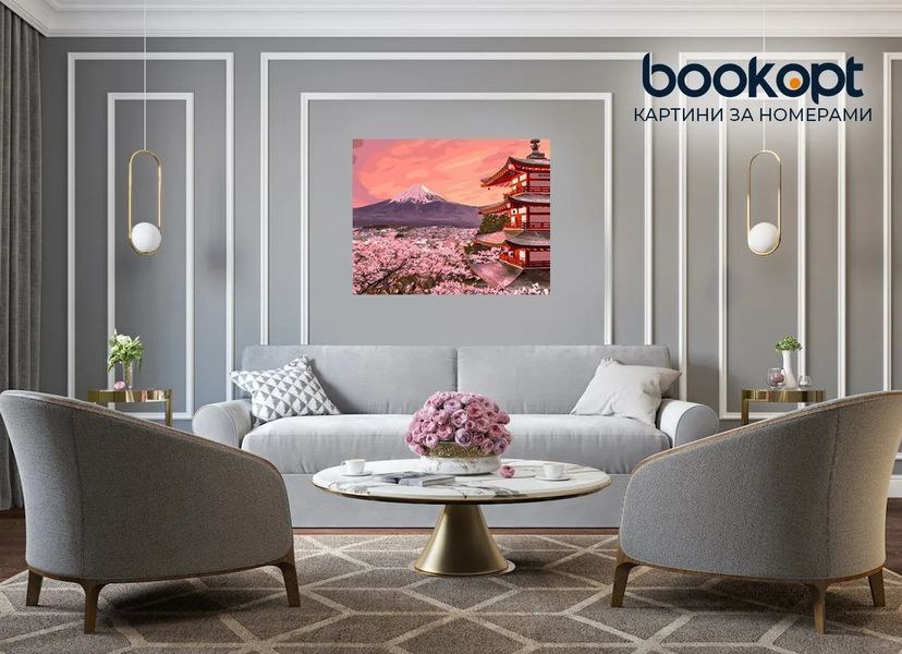 Картина по номерах Bookopt Вид на Фудзіяму 40х50 (ВК2245) 1011458 фото