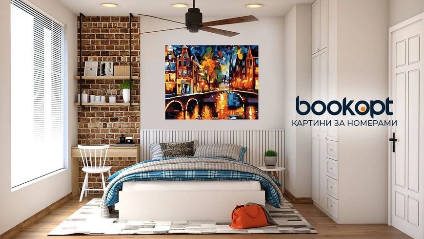 Картина по номерах Bookopt Вогні нічного міста 40х50 (ВК1326) 1013783 фото
