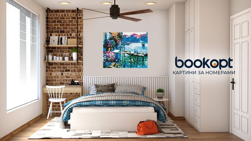 Картина по номерах Bookopt Квітуча Венеція 40х50 (BK1162) 1004569 фото