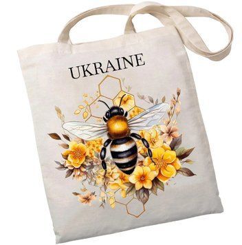 Екошопер BookOpt BK4099 Бджілка - символ Відродження, бежевий BK4099 фото