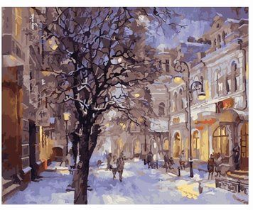 Картина по номерах Bookopt Зимове місто 40х50 (BK1199) 1004603 фото