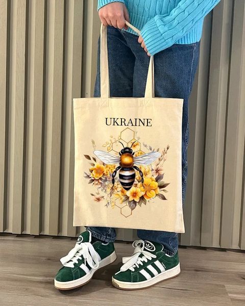 Екошопер BookOpt BK4099 Бджілка - символ Відродження, бежевий BK4099 фото