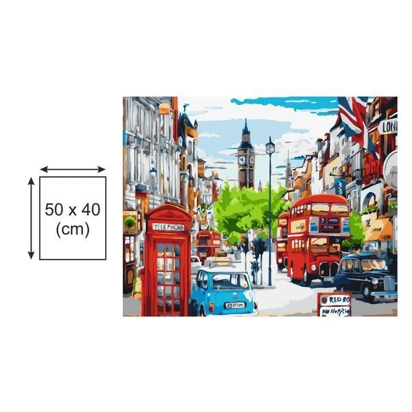 Картина по номерах Bookopt Яскравий Лондон 40х50 (ВК1460) 1011284 фото