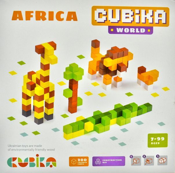 Дерев'яний конструктор Cubika World Африка 15306 173944 фото