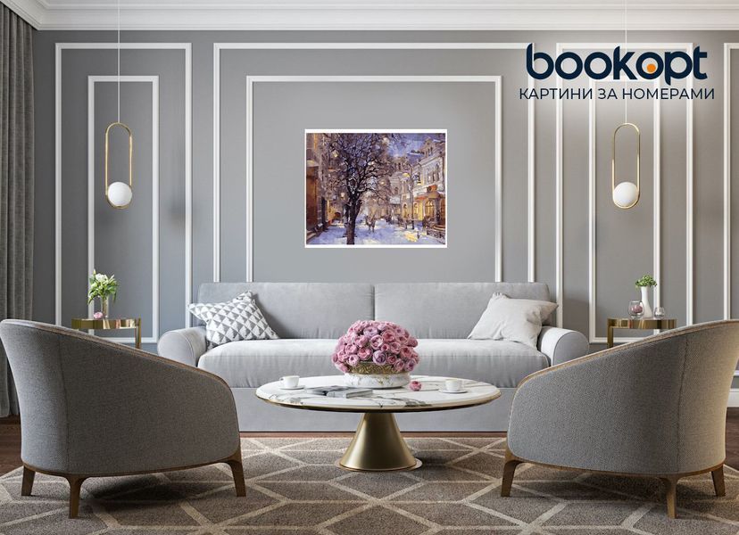 Картина по номерах Bookopt Зимове місто 40х50 (BK1199) 1004603 фото