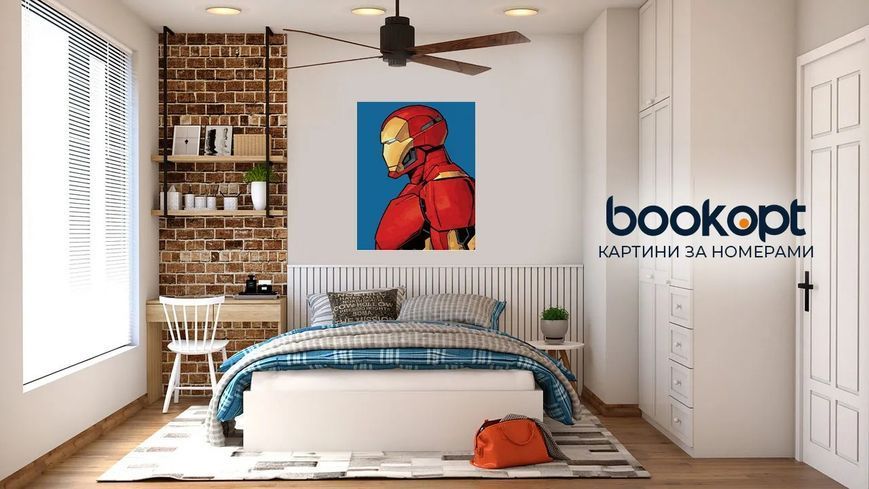 Картина по номерах Bookopt Iron Man 40х50 (ВК2145) 1011261 фото