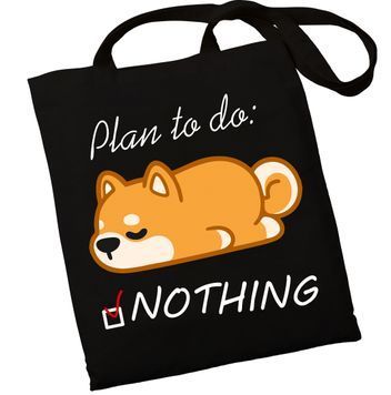 Екошопер Bookopt Plan to do: NOTHING чорний (BK4061) 1023088 фото