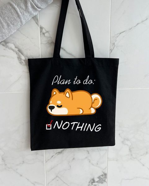 Екошопер Bookopt Plan to do: NOTHING чорний (BK4061) 1023088 фото