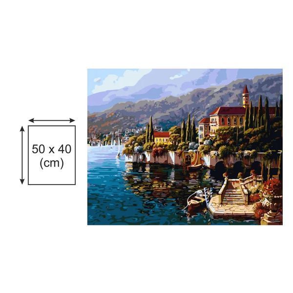 Картина по номерах Bookopt Морське містечко 40х50 (ВК1471) 1011242 фото